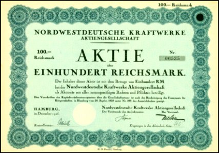 Nordwestdeutsche Kraftwerke AG 1926 photo