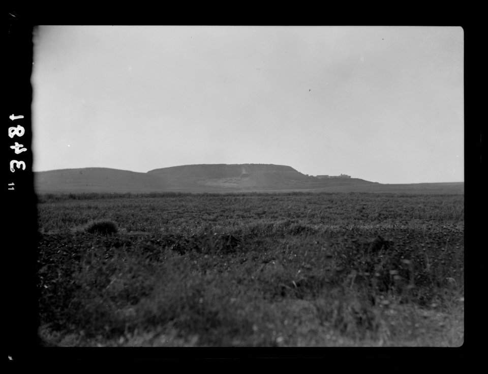 Northern views. Megiddo. Tell el-Mutesellim. Distant view of the entire mound. (Haifa Road) LOC matpc.15359