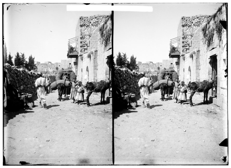 Northern views. Street at Ramallah LOC matpc.01048