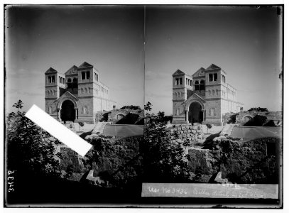 Northern views. Mt. Tabor. Church of the Transfiguration. Close up from S.W. LOC matpc.02789