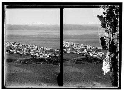 Northern views. Tiberias and Mt. Hermon LOC matpc.06466