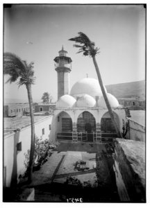 Northern views. Tiberias. The mosque and minaret LOC matpc.02793