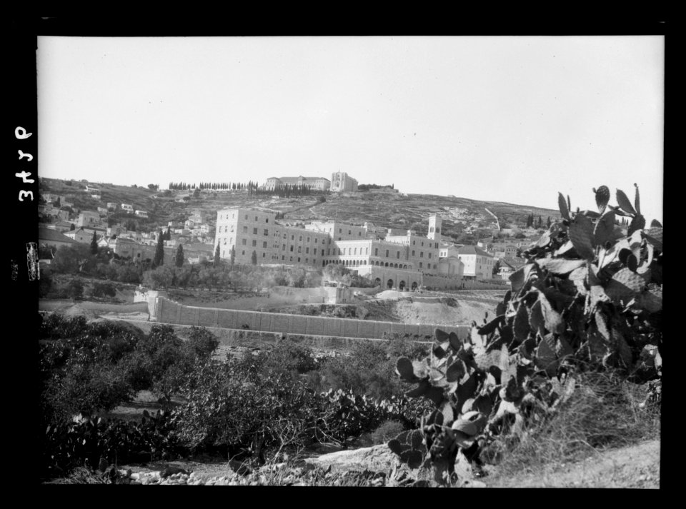 Northern views. Nazareth. Franciscan monastery showing completed building LOC matpc.15330