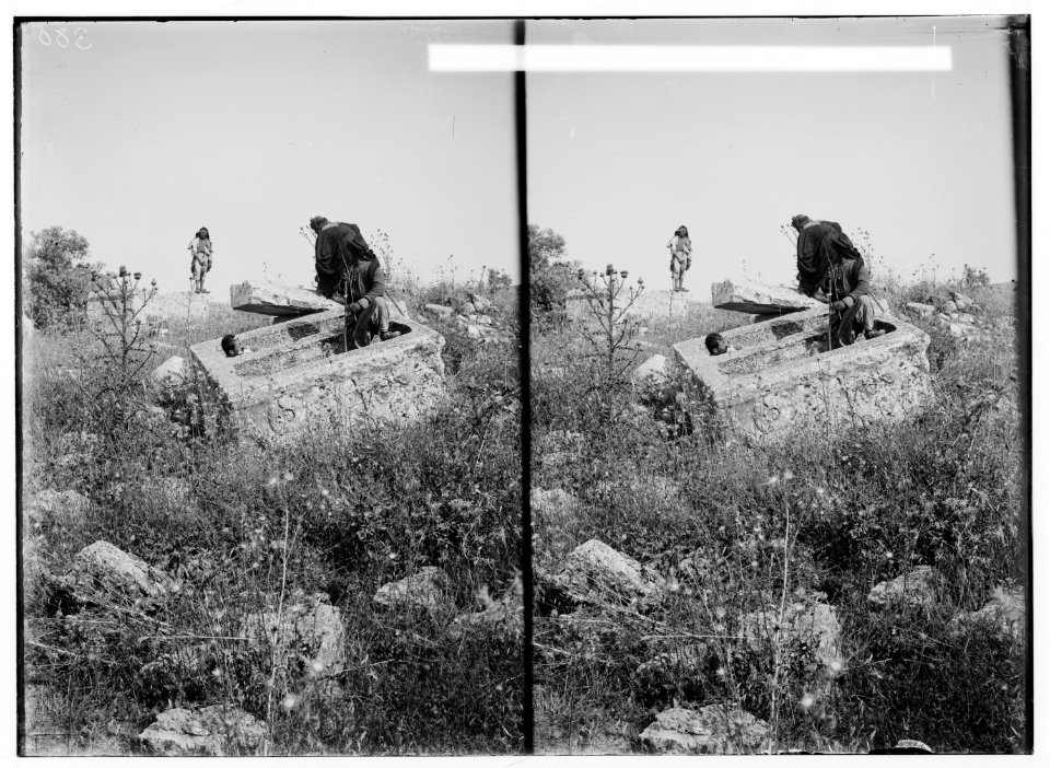 Northern views. Old sarcophagus at Kadesh LOC matpc.01116