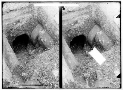 Northern views. Rolling stone of tomb at Michmash LOC matpc.01044