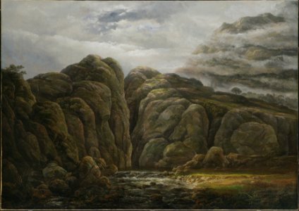 Norwegian Mountain Landscape (Johan Christian Dahl) - Nationalmuseum - 19981