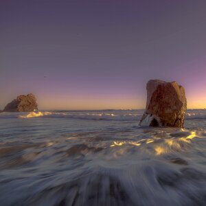 Waves rocks nature