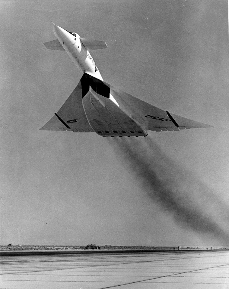 North American XB-70A Valkyrie clean low level pass 061122-F-1234P-029