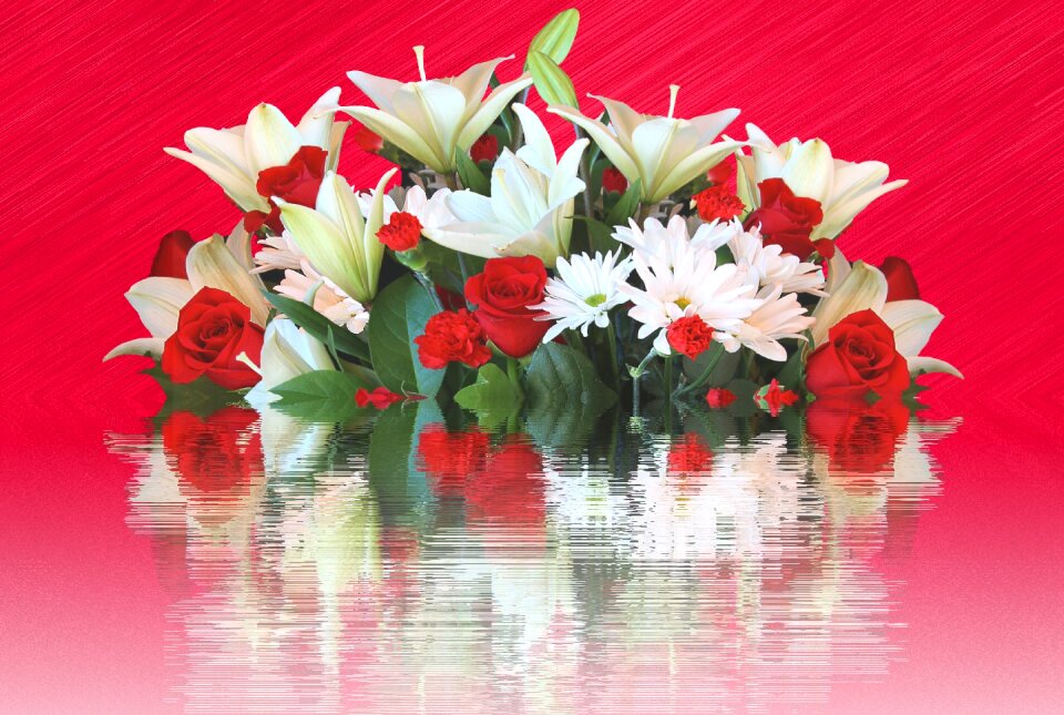 Birthday bouquet love color