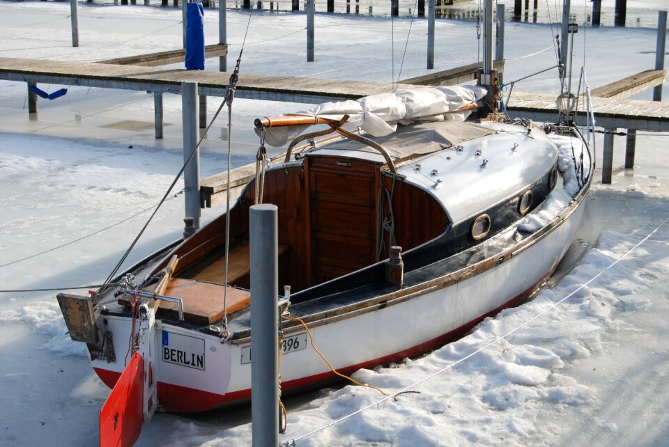 Boat sea pier photo