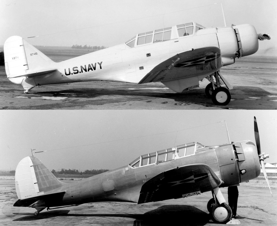 Northrop XBT-1 and XBT-2 comparison