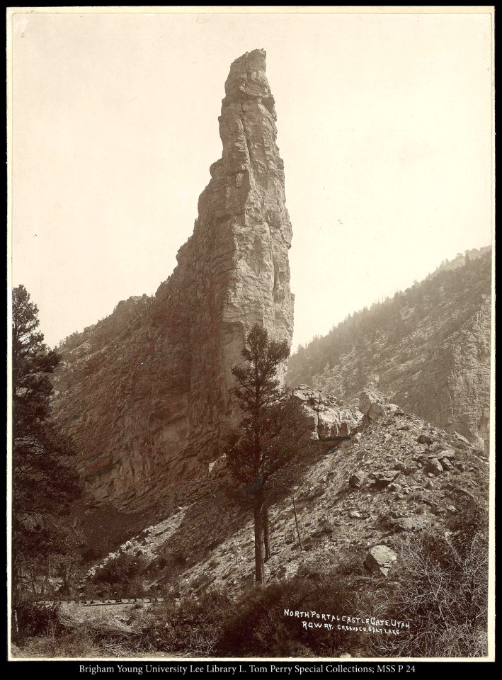 North Portal Castle Gate, Utah R.G.W.Ry. (Rio Grande Western Railway) C.R. Savage, Salt Lake.