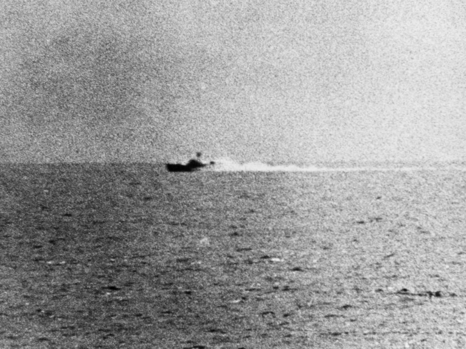 North Vietnamese motor torpedo boat in the Gulf of Tonkin on 2 August 1964