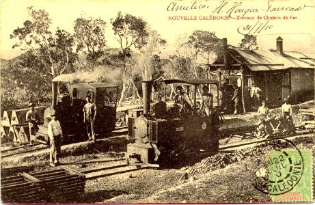 Nouvelle Calédonie Travaux de Chemin de Fer - 21 July 1910 photo