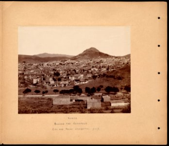 North. Around the Acropolis. City and Mount Lykabettos