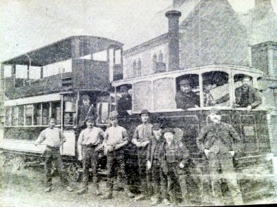 Nottingham Steam Tram ca. 1882 photo