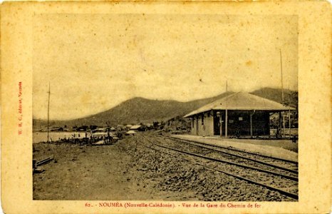 Nouvelle Calédonie - Nouméa - Vue de la Gare du Chemin de fer photo