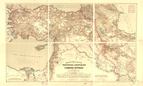 Nouvelle carte generale des provinces asiatiques de L'empire Ottoman (Kiepert, 1883)