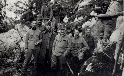 Offz.eines Ldst.Geb.Brig.Komdos.am Lomplateau (BildID 15602564)