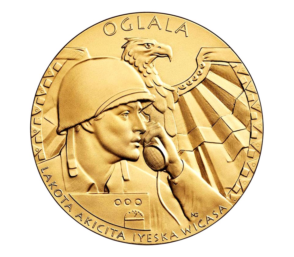 Oglala Sioux Congressional Gold Medal (front)