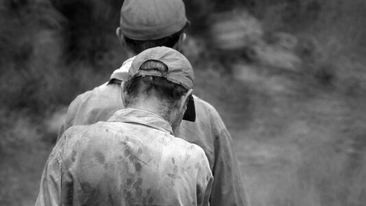 Men peasants workers