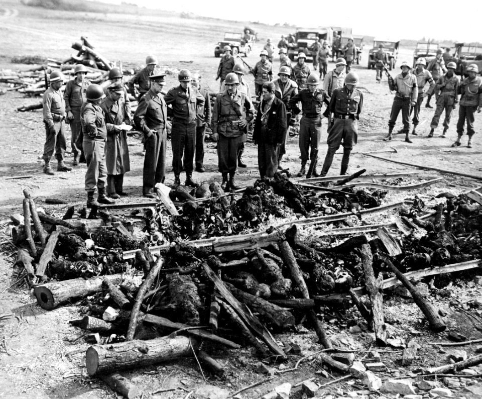Ohrdruf Corpses Eisenhower