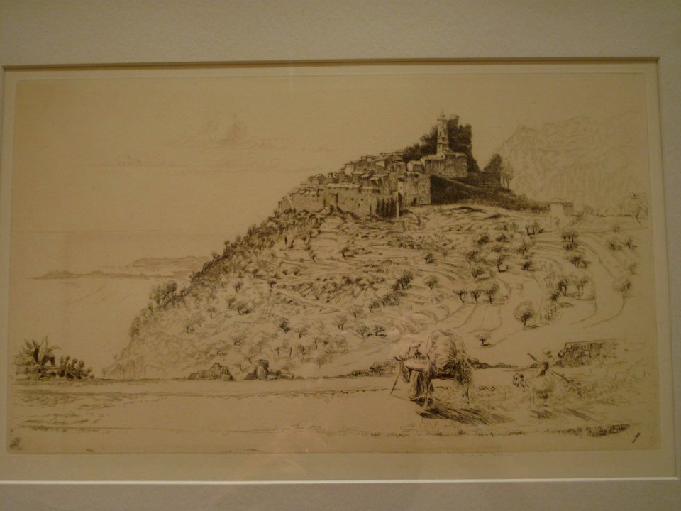 Old engraving of Eze