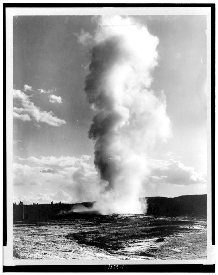 Old Faithful Geyser, Yellowstone National Park, Wyoming LCCN92521945