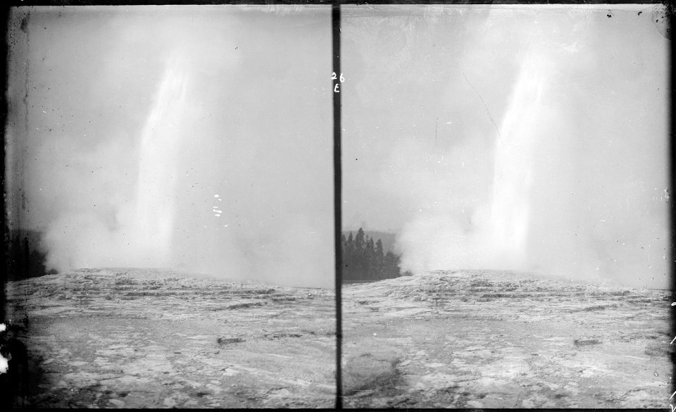 Old Faithful Geyser. Yellowstone National Park - NARA - 517268