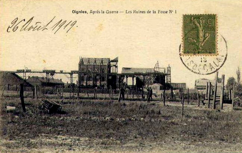 Oignies - Fosse n° 1 des mines d'Ostricourt