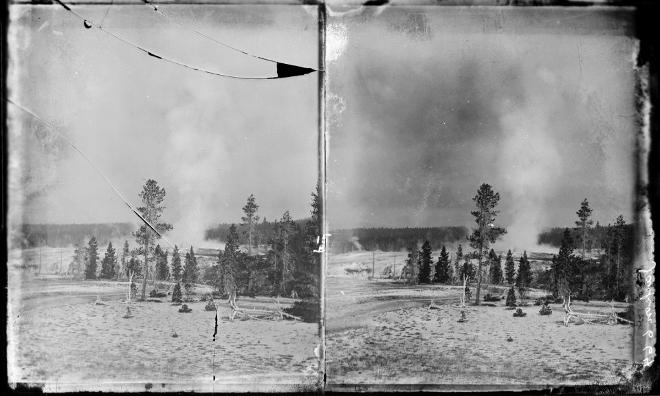 Old Faithful Geyser. Yellowstone National Park - NARA - 517258