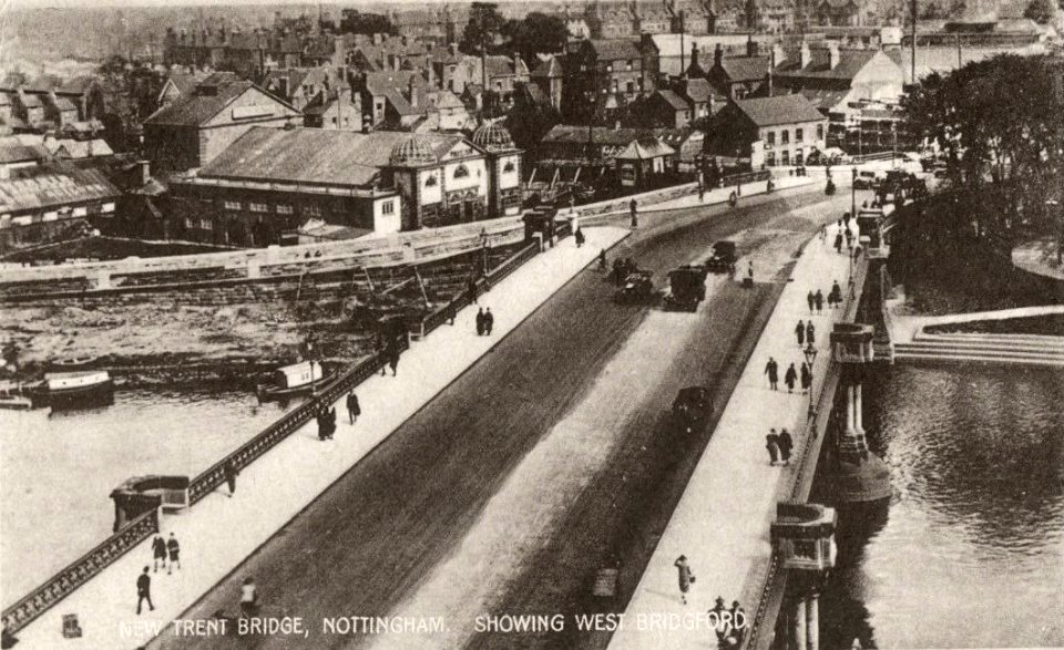 Old photo of Trent Bridge