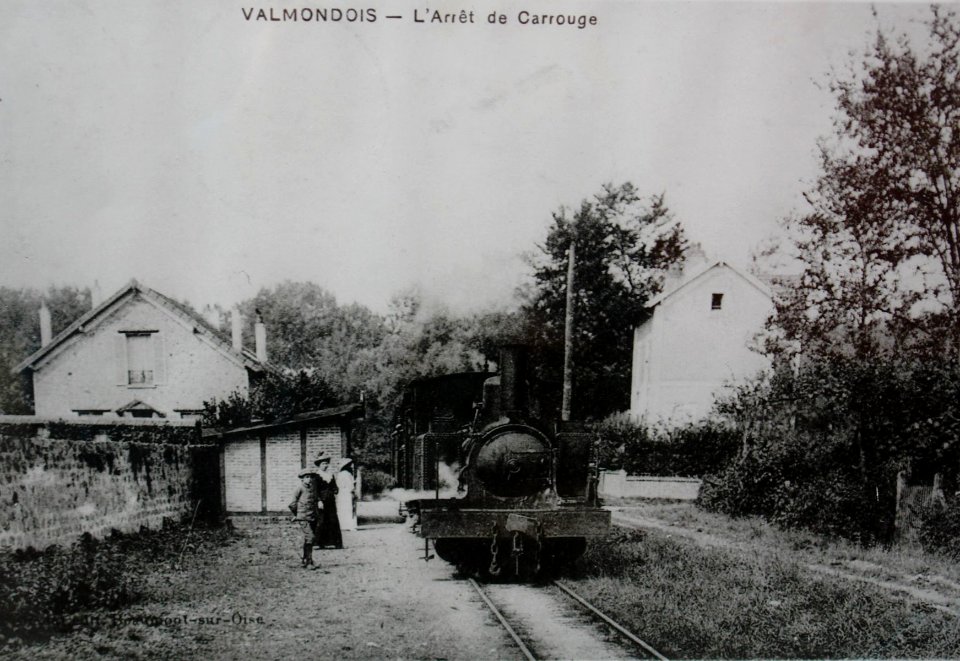 Old photograph exhibited at musée des tramways à vapeur et des chemins de fer secondaires français 05