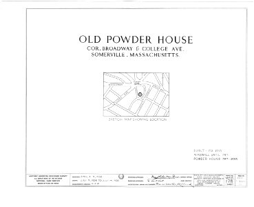 Old Powder House, Somerville, MA - HABS MA-178 - 00000a