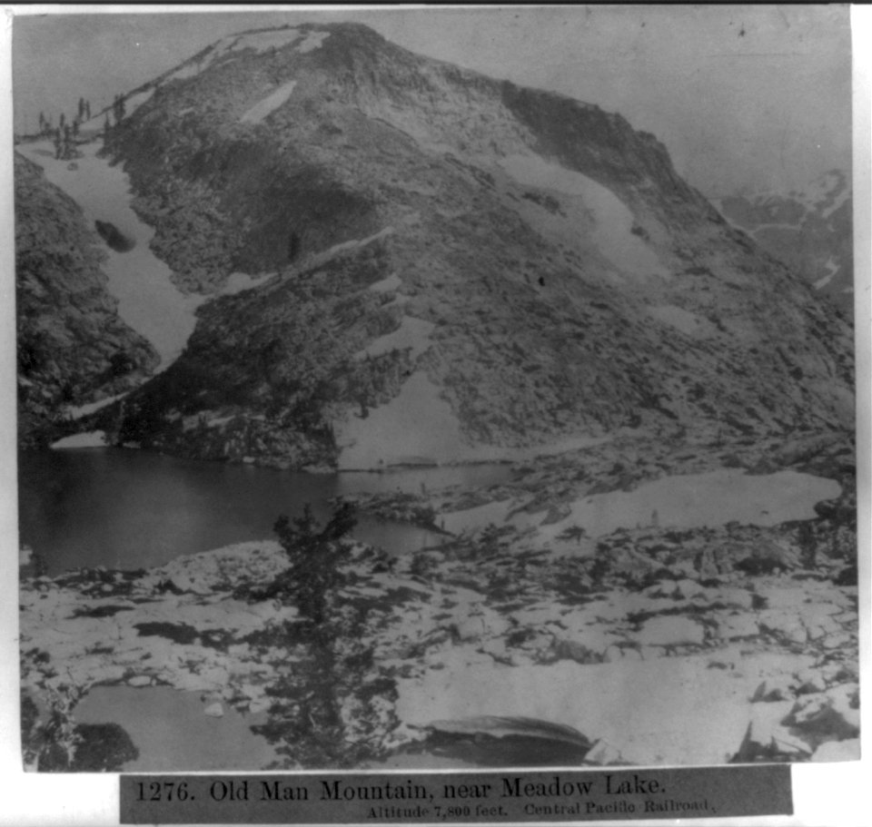 Old Man Mountain, near Meadow Lake - Altitude 7,800 feet - Central Pacific Railroad LCCN2002723811