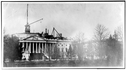 Old photograph east from of capitol dome
