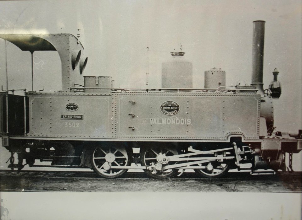Old photograph exhibited at musée des tramways à vapeur et des chemins de fer secondaires français 03