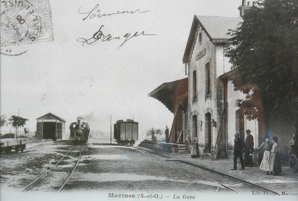 Old photograph exhibited at musée des tramways à vapeur et des chemins de fer secondaires français 11