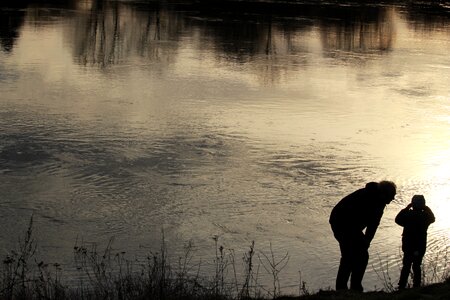 Weser river evening