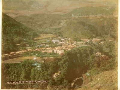 Ogawa Kazumasa - E 6 View of Miyanoshita, Hakone