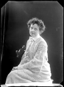 Olga Andersson, actor, portrait 1904 - SMV - NA069