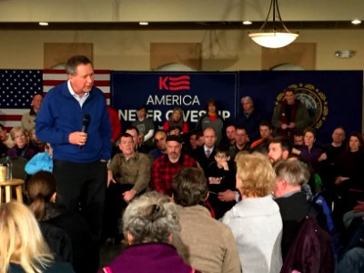 Ohio Governor John Kasich speaks during a Town Hall meeting, Feb. 8, 2016 photo