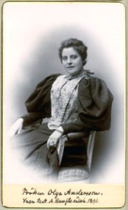 Olga Andersson, porträtt - SMV - H1 063
