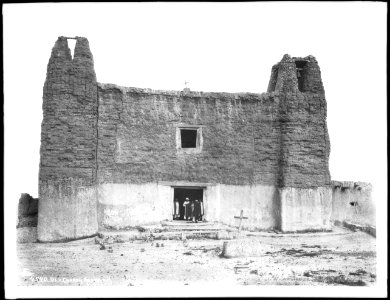 Old church at the Acoma Pueblo, New Mexico, ca.1900 (CHS-4540)