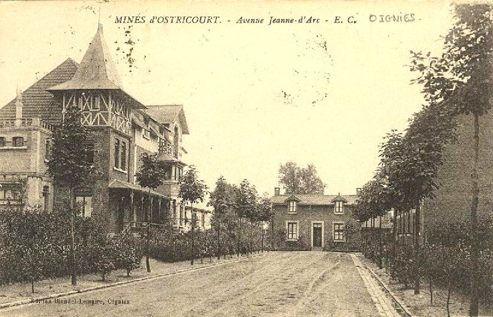 Oignies - Mines d'Ostricourt - Avecnue Jeanne-d'Arc