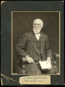 Old man sitting portrait
