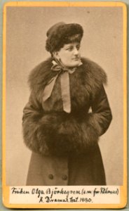 Olga Björkegren, porträtt - SMV - H1 192