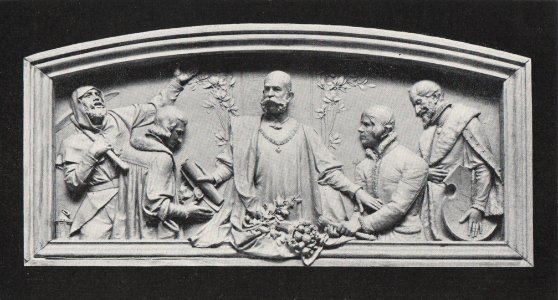 Okresni dum Slany-relief Antonín Popp