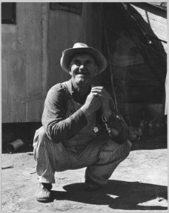Olivehurst, Yuba County, California. Farmer, born in Illinois, farmed in Oklahoma, brought his famil . . . - NARA - 521607