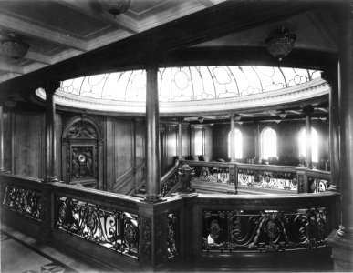 Olympic's 1st Class Grand Staircase Boat Deck Level photo